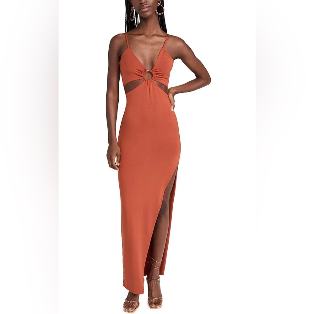 Rumer the Label Solstice dress in rust size small